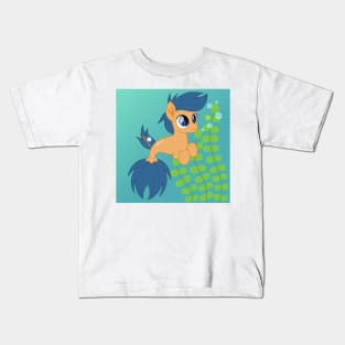 First Base seapony scene Kids T-Shirt